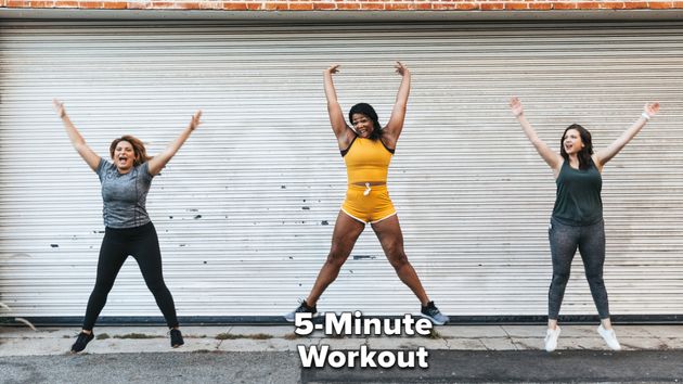 This 5-Minute Cardio Workout Will Get Your Blood Pumping
