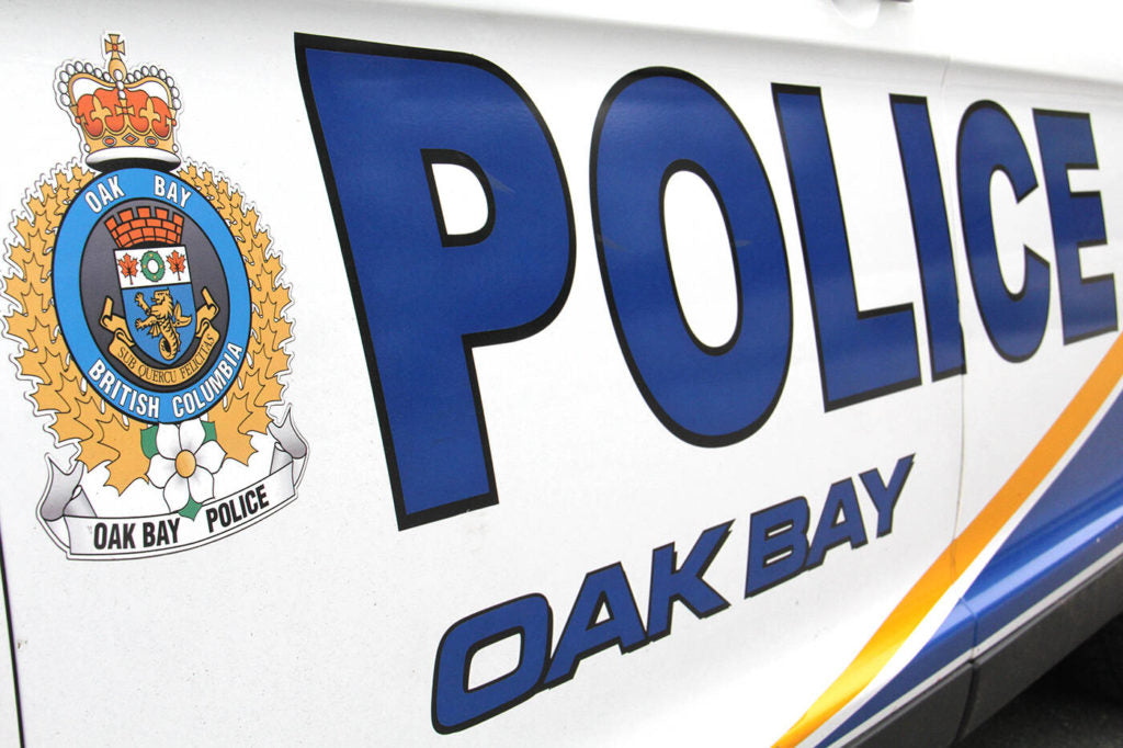 Oak Bay police seek sedan after driver hits open door on Beach Drive