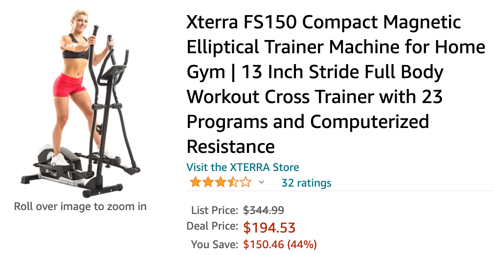 Amazon Canada Deals: Save 44% on Elliptical Trainer Machine + 42% on Portable Solar Panel + More Offers