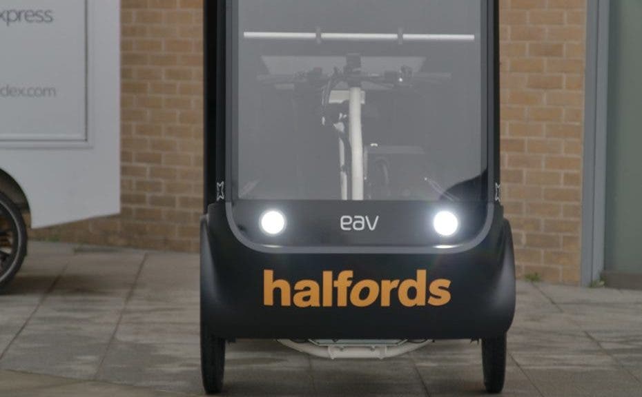 EAV Announces Partnership With Halfords To Service Its Electric Cargo Bikes