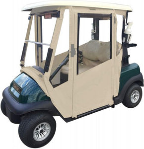 Golf cart enclosures have a design to protect you as well as the cart from the Mother Nature and her never-ending elements