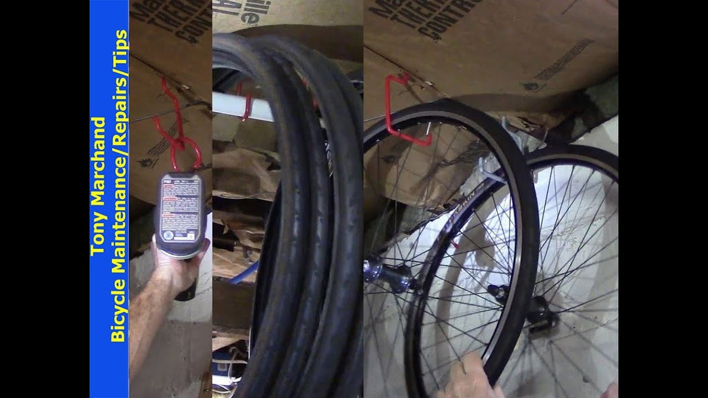 Installing Ceiling Storage Hooks for your Bike Tires, Spare Wheels and More: In a previous video we showed you how to install bike hooks and hang bikes from ...