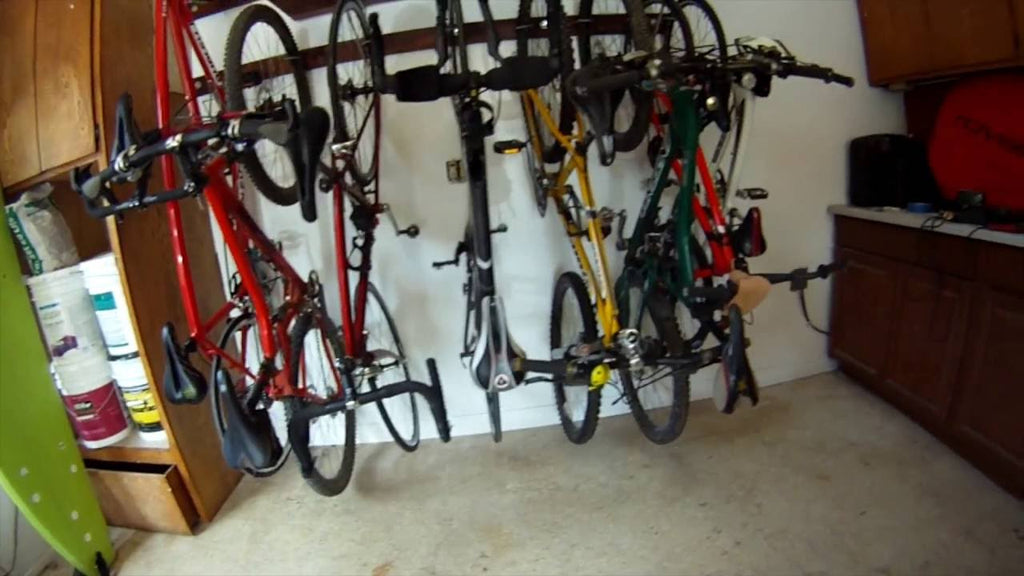 I needed a way to store my families bikes in our single car garage.