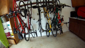 I needed a way to store my families bikes in our single car garage.