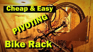 Hanging bike rack for garage