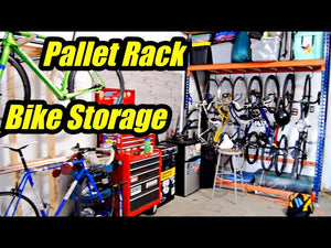 In this video, I show how I put together a storage system for lots of bikes and gear in a small garage space
