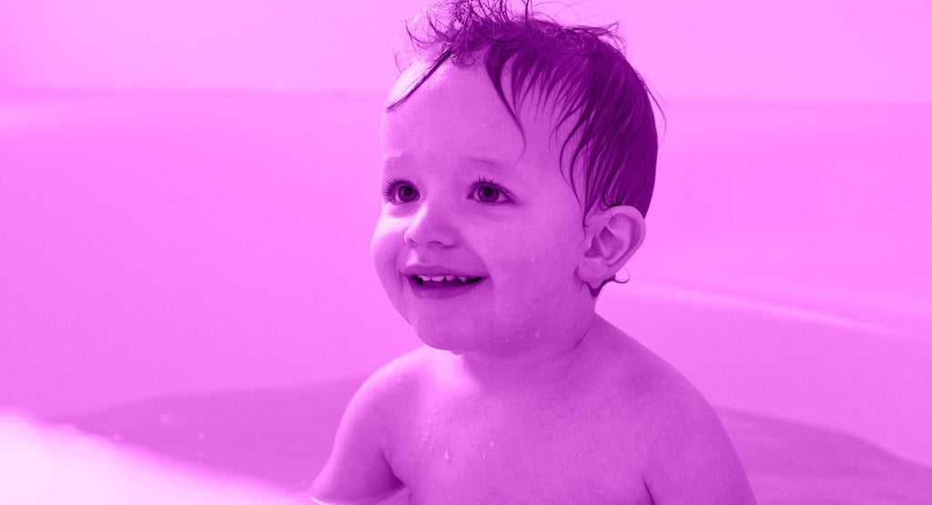 Bath time is an excellent opportunity to bond with your baby or toddler