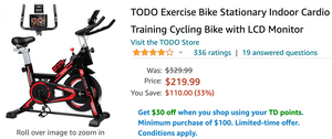 Amazon Canada Deals: Save 33% on Exercise Bike + 39% on Pair Dumbbells Sets + More Offers