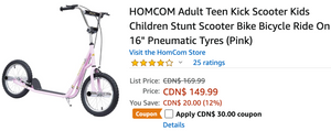 Amazon Canada Deals: Save 29% on Adult Teen Kick Scooter, with Coupon + 36% on DeWALT 9 Gallon Poly Wet/Dry Vac + More Offers