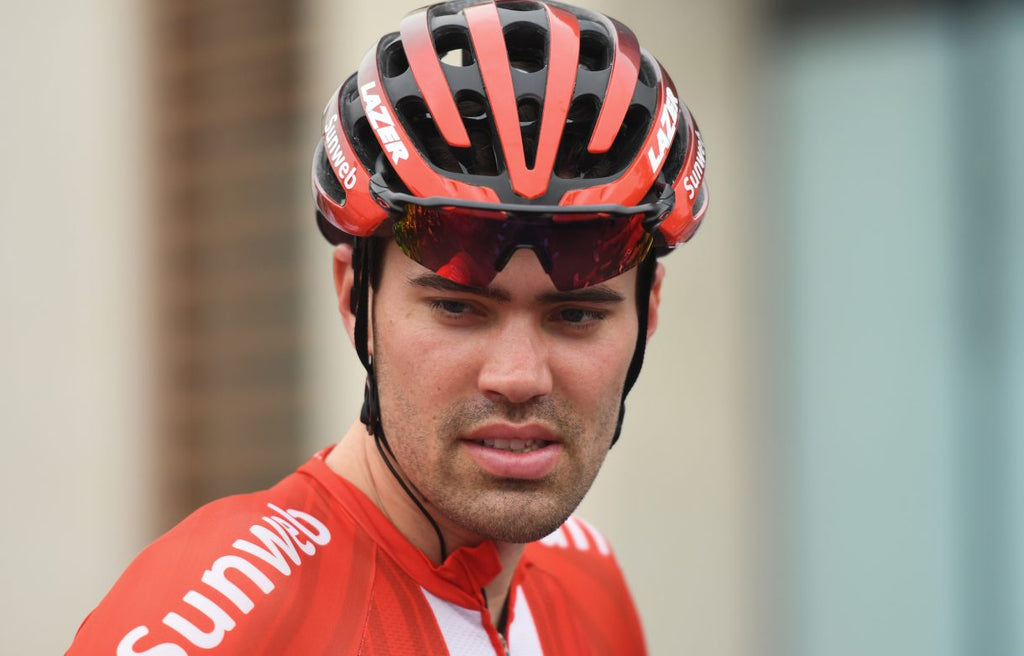 Tom Dumoulin back in competition at mountain bike beach race