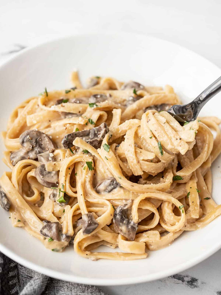 One Pot Creamy Mushroom Pasta