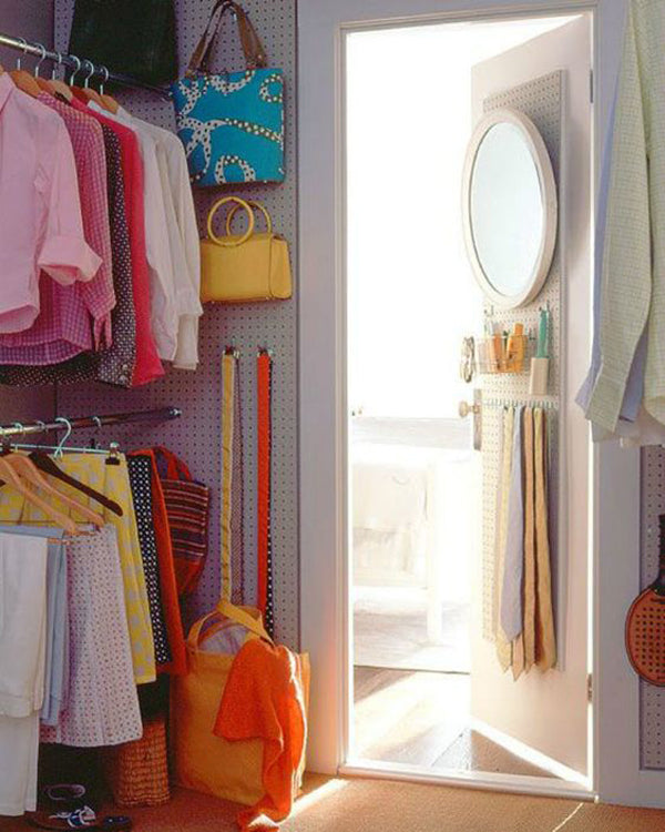 10 Creative Ways To Organize Your Wardrobe With Pegboards