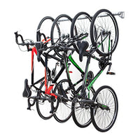 Monkey Bars Garage Bike Rack - Stores 4 Bikes - Heavy Duty Garage Bike Storage