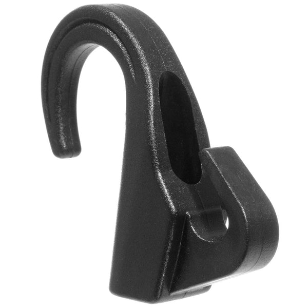 West Coast Paracord Black 8mm Plastic Paracord Hooks – Pack of 10 – S-Shaped Easy to Use Design – Trailer Straps, Tie-Downs, Tarp Straps, Backpack Straps, and Much More